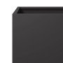 Pflanzkübel 2 Stück Schwarz Stahl 30x30x30 cm von , Töpfe und Pflanzgefäße - Ref: Foro24-851186, Preis: 57,55 €, Rabatt: %