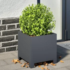 Pflanzkübel 2 Stück aus anthrazitgrauem Stahl, 30x30x30 cm. von , Töpfe und Pflanzgefäße - Ref: Foro24-851190, Preis: 58,60 €...