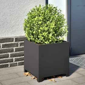Schwarzer Stahl-Pflanzkübel 40x40x40 cm von , Töpfe und Pflanzgefäße - Ref: Foro24-851199, Preis: 54,61 €, Rabatt: %