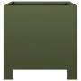 Jardineras 2 unidades acero verde oliva 30x30x30 cm von , Töpfe und Pflanzgefäße - Ref: Foro24-851192, Preis: 59,63 €, Rabatt: %