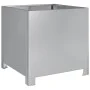 Jardinera de acero galvanizado 40x40x40 cm de , Maceteros y jardineras - Ref: Foro24-851209, Precio: 49,83 €, Descuento: %