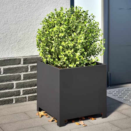 Jardineras 2 unidades acero negro 40x40x40 cm von , Töpfe und Pflanzgefäße - Ref: Foro24-851200, Preis: 79,91 €, Rabatt: %
