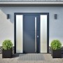Jardineras 2 unidades acero negro 40x40x40 cm von , Töpfe und Pflanzgefäße - Ref: Foro24-851200, Preis: 79,91 €, Rabatt: %