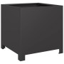 Jardineras 2 unidades acero negro 40x40x40 cm von , Töpfe und Pflanzgefäße - Ref: Foro24-851200, Preis: 79,91 €, Rabatt: %