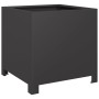 Jardineras 2 unidades acero negro 40x40x40 cm von , Töpfe und Pflanzgefäße - Ref: Foro24-851200, Preis: 79,91 €, Rabatt: %