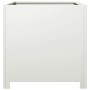 Jardinera de acero blanca 50x50x50 cm by , Pots and planters - Ref: Foro24-851214, Price: 73,45 €, Discount: %