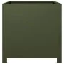 Pflanzgefäß aus olivgrünem Stahl, 50x50x50 cm. von , Töpfe und Pflanzgefäße - Ref: Foro24-851216, Preis: 71,84 €, Rabatt: %