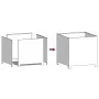 Jardinera de acero verde oliva 50x50x50 cm by , Pots and planters - Ref: Foro24-851216, Price: 71,84 €, Discount: %