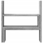 Organizador escritorio ajustable madera gris Sonoma 40x17x41 cm by , Computer bases and risers - Ref: Foro24-854765, Price: 2...