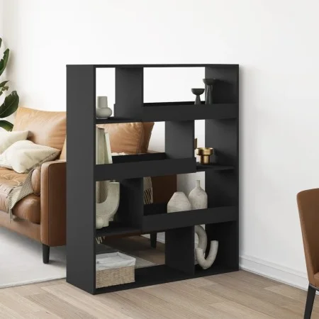 Estantería de madera de ingeniería negra 100x33x125,5 cm by , Bookcases and shelves - Ref: Foro24-3309331, Price: 100,10 €, D...