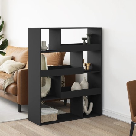 Estantería de madera de ingeniería negra 100x33x125,5 cm by , Bookcases and shelves - Ref: Foro24-3309331, Price: 101,31 €, D...