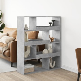 Estantería madera de ingeniería gris hormigón 100x33x125,5 cm by , Bookcases and shelves - Ref: Foro24-3309333, Price: 98,53 ...