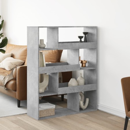 Regal aus grauem Beton-Ingenieurholz, 100x33x125,5 cm. von , Bücherregale und Regale - Ref: Foro24-3309333, Preis: 98,53 €, R...