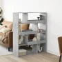 Estantería madera de ingeniería gris hormigón 100x33x125,5 cm de , Librerías y estanterías - Ref: Foro24-3309333, Precio: 97,...