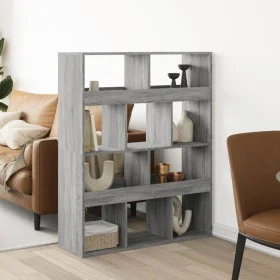 Separador de ambientes madera gris Sonoma 100x33x125,5 cm by , Bookcases and shelves - Ref: Foro24-3309524, Price: 100,79 €, ...