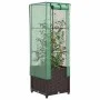 Arriate con cubierta invernadero aspecto ratán 40x40x139 cm by , Pots and planters - Ref: Foro24-4015799, Price: 54,37 €, Dis...