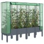 Arriate con cubierta invernadero aspecto ratán 160x40x140 cm by , Pots and planters - Ref: Foro24-4015835, Price: 129,47 €, D...