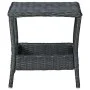 Dunkelgrauer Gartentisch aus synthetischem Rattan, 45 x 45 x 46,5 cm von vidaXL, Gartentische - Ref: Foro24-313306, Preis: 54...