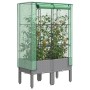 Arriate con cubierta invernadero aspecto ratán 80x40x140 cm by , Pots and planters - Ref: Foro24-4015861, Price: 70,54 €, Dis...