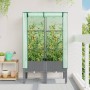 Arriate con cubierta invernadero aspecto ratán 80x40x140 cm by , Pots and planters - Ref: Foro24-4015861, Price: 70,54 €, Dis...