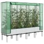 Arriate con cubierta invernadero aspecto ratán 160x40x140 cm by , Pots and planters - Ref: Foro24-4015849, Price: 110,19 €, D...
