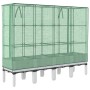 Hochbeet mit Gewächshausabdeckung im Rattan-Look 160x40x140 cm von , Töpfe und Pflanzgefäße - Ref: Foro24-4015849, Preis: 110...