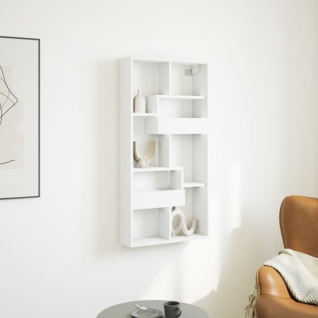 Armario de pared madera de ingeniería blanco 50x15x100 cm by , Shelves and shelves - Ref: Foro24-854553, Price: 41,76 €, Disc...
