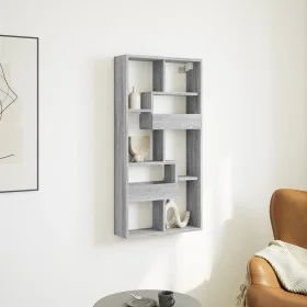 Armario de pared madera de ingeniería gris Sonoma 50x15x100 cm by , Shelves and shelves - Ref: Foro24-854558, Price: 42,47 €,...
