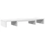 Soporte elevador pantalla ajustable madera blanco 80x24x10,5 cm by , Computer bases and risers - Ref: Foro24-854634, Price: 3...