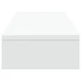 Soporte elevador pantalla ajustable madera blanco 80x24x10,5 cm by , Computer bases and risers - Ref: Foro24-854634, Price: 3...