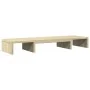 Soporte elevador pantalla ajustable roble Sonoma 80x24x10,5 cm by , Computer bases and risers - Ref: Foro24-854636, Price: 31...