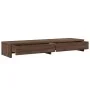 Soporte de monitor con cajones madera marrón roble 100x27x15 cm by , Computer bases and risers - Ref: Foro24-854676, Price: 5...