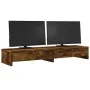 Soporte monitor y cajones madera roble ahumado 100x27x15 cm von , Computersockel und -erhöhungen - Ref: Foro24-854674, Preis:...