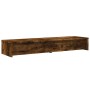 Soporte monitor y cajones madera roble ahumado 100x27x15 cm von , Computersockel und -erhöhungen - Ref: Foro24-854674, Preis:...