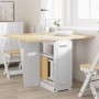 Mesa de comedor plegable mariposa Corona madera pino blanco by , Kitchen and dining tables - Ref: Foro24-4013435, Price: 191,...