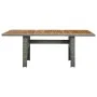 Garden table synthetic rattan solid acacia wood light gray by vidaXL, Garden tables - Ref: Foro24-313312, Price: 171,83 €, Di...
