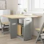 Mesa de comedor plegable mariposa Corona madera maciza gris by , Kitchen and dining tables - Ref: Foro24-4013437, Price: 202,...