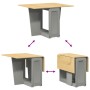 Mesa de comedor plegable mariposa Corona madera maciza gris von , Küchen- und Esstische - Ref: Foro24-4013437, Preis: 206,15 ...