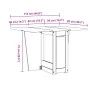 Mesa de comedor plegable mariposa Corona madera maciza gris by , Kitchen and dining tables - Ref: Foro24-4013437, Price: 202,...