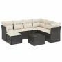 8-teiliges Gartensofa-Set mit schwarzen Polstern aus synthetischem Rattan. von , Gartensets - Ref: Foro24-3263222, Preis: 468...