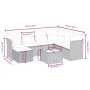 8-teiliges Gartensofa-Set mit schwarzen Polstern aus synthetischem Rattan. von , Gartensets - Ref: Foro24-3263222, Preis: 468...