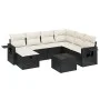 Set de sofás de jardín 8 piezas y cojines ratán sintético negro von , Gartensets - Ref: Foro24-3263842, Preis: 474,26 €, Raba...