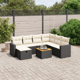 8-piece garden sofa set with black synthetic rattan cushions by , Garden sets - Ref: Foro24-3264850, Price: 432,55 €, Discoun...