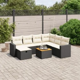8-piece garden sofa set with black synthetic rattan cushions by , Garden sets - Ref: Foro24-3264850, Price: 457,11 €, Discoun...