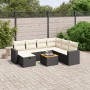 Set de sofás de jardín 8 piezas y cojines ratán sintético negro de , Conjuntos de jardín - Ref: Foro24-3264850, Precio: 433,4...