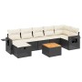 8-teiliges Gartensofa-Set mit schwarzen Polstern aus synthetischem Rattan. von , Gartensets - Ref: Foro24-3264955, Preis: 437...