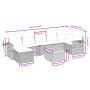 8-teiliges Gartensofa-Set mit schwarzen Polstern aus synthetischem Rattan. von , Gartensets - Ref: Foro24-3264955, Preis: 437...