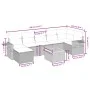 8-teiliges Gartensofa-Set mit schwarzen Polstern aus synthetischem Rattan. von , Gartensets - Ref: Foro24-3264955, Preis: 462...