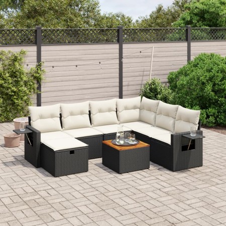 8-piece garden sofa set with black synthetic rattan cushions by , Garden sets - Ref: Foro24-3264962, Price: 437,34 €, Discoun...