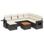 8-piece garden sofa set with black synthetic rattan cushions by , Garden sets - Ref: Foro24-3264962, Price: 437,34 €, Discoun...